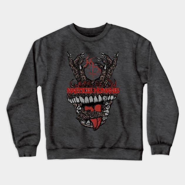 curse eater Crewneck Sweatshirt by Pages Ov Gore